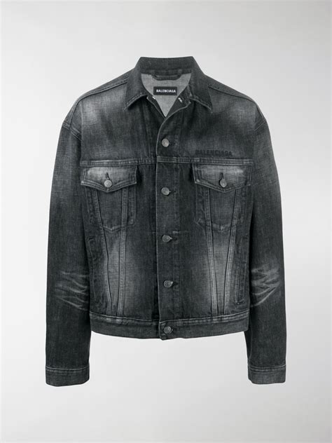 balenciaga denim jacket men's.